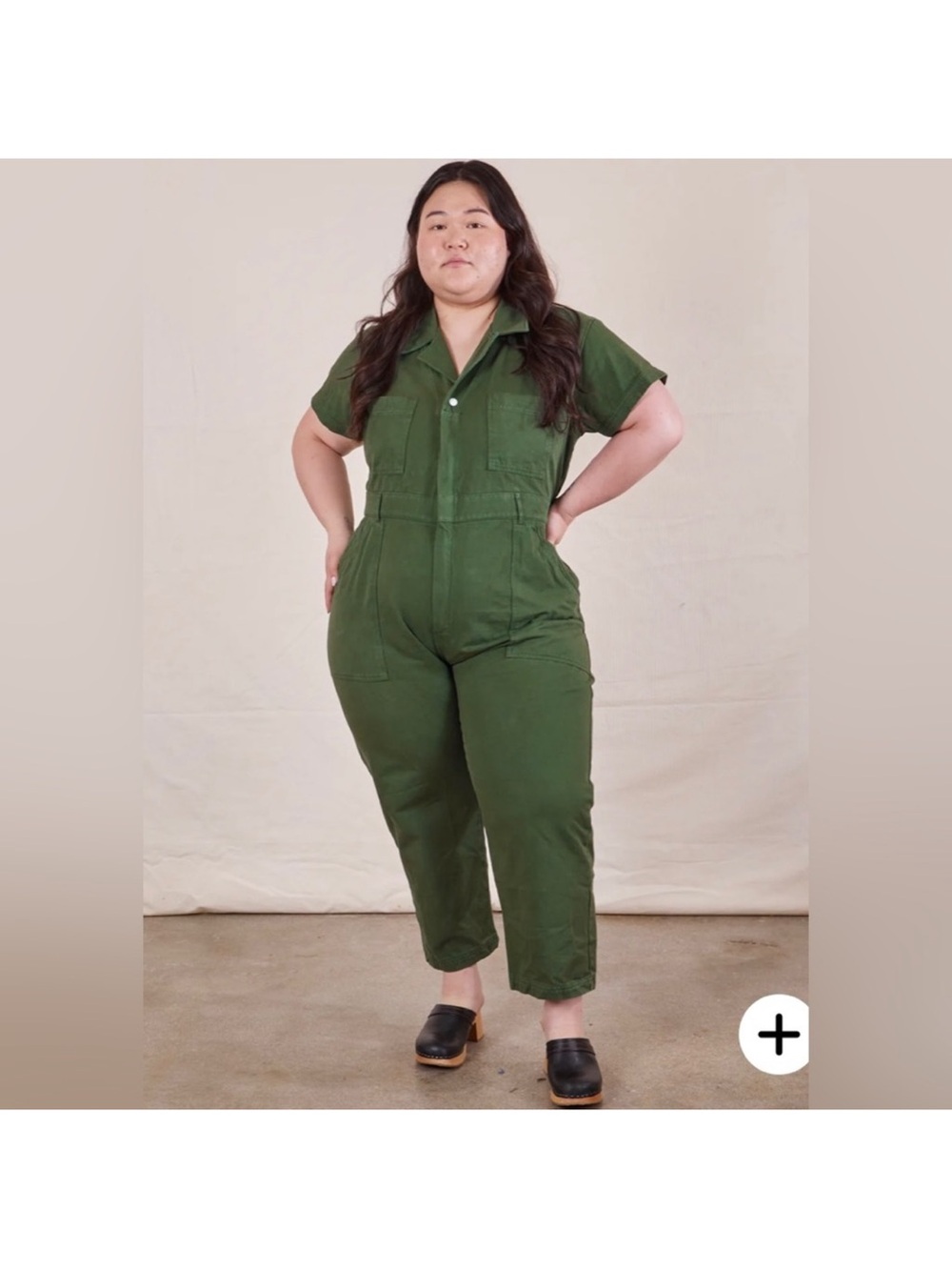Big Bud Press Short Sleeve Jumpsuit Emerald Green XL EUC